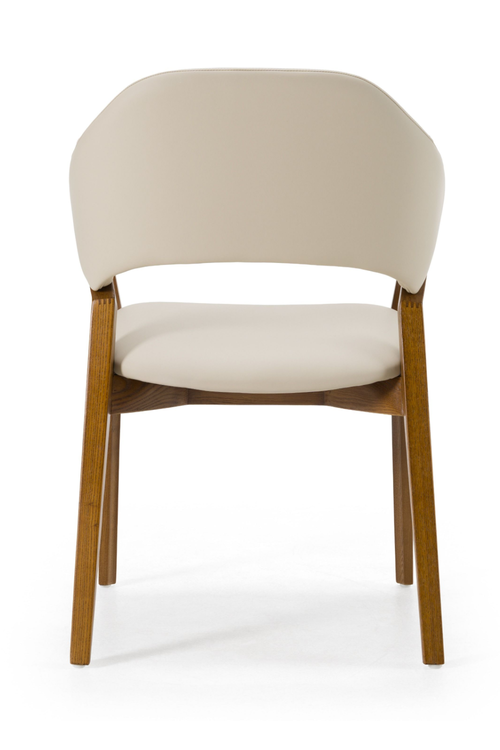 Cream Vegan Leather Dining Chair | Oroa.com