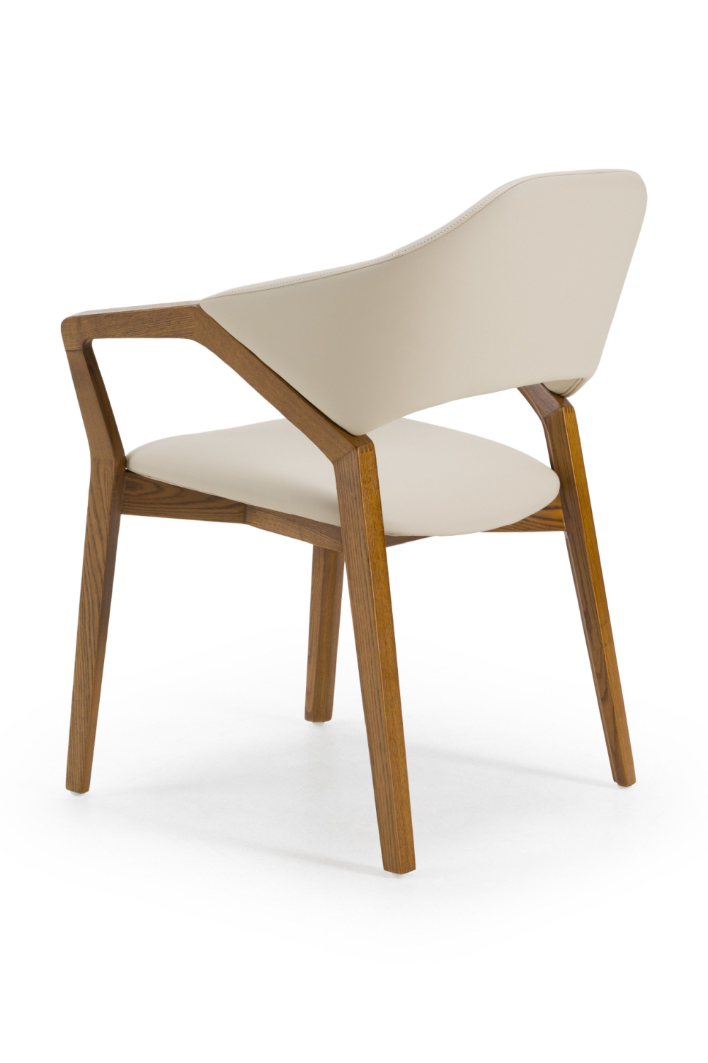 Cream Vegan Leather Dining Chair | Oroa.com