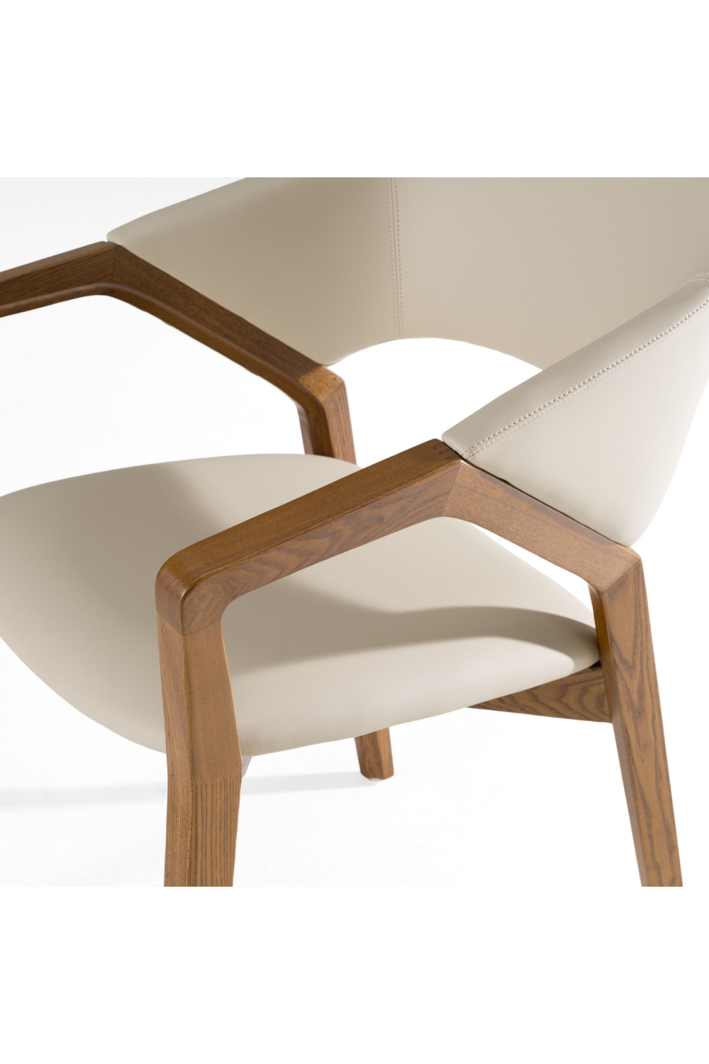 Cream Vegan Leather Dining Chair | OROA Modern Ocasio | Oroa.com