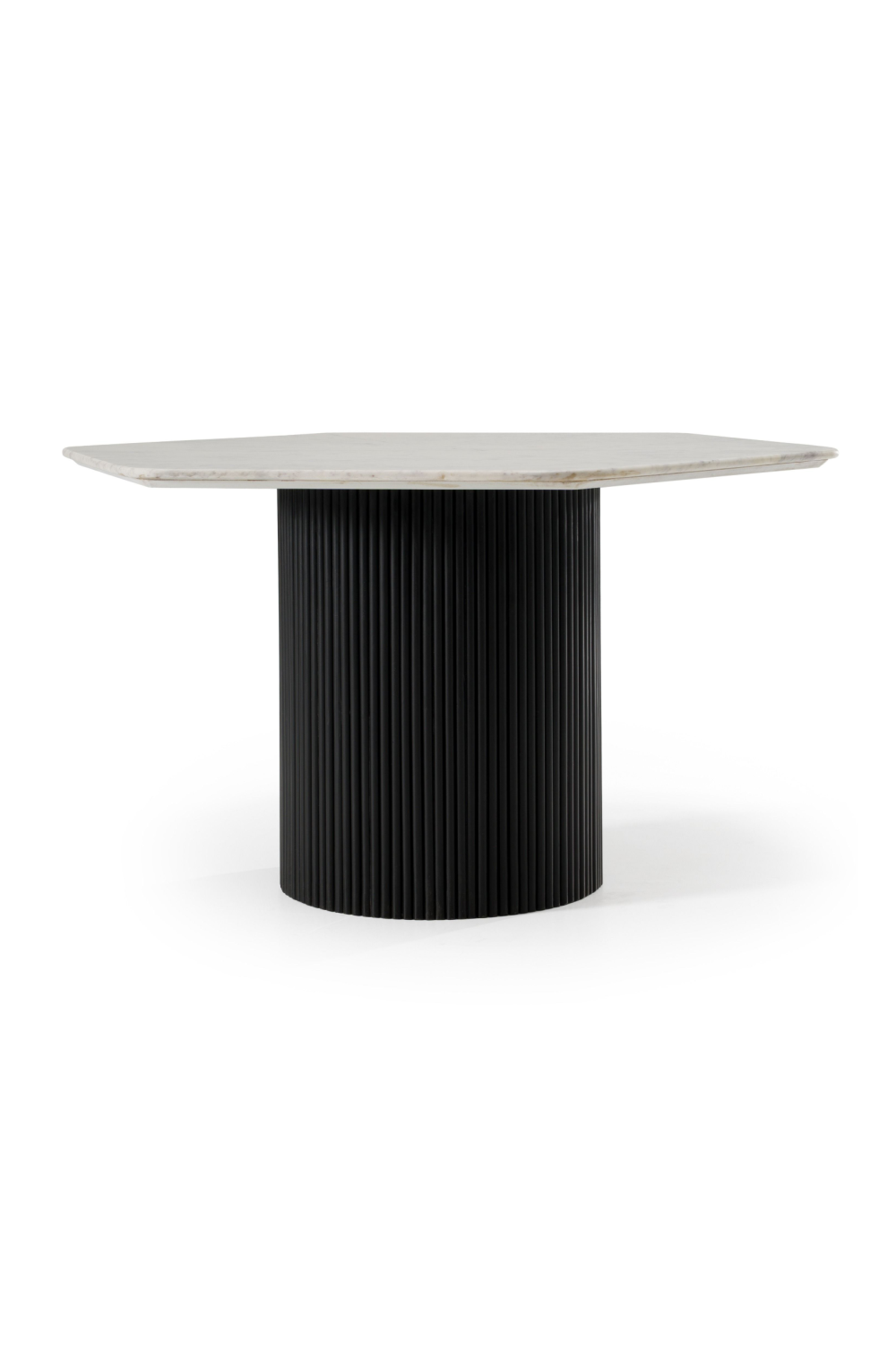Hexagonal White Marble Dining Table | Oroa.com