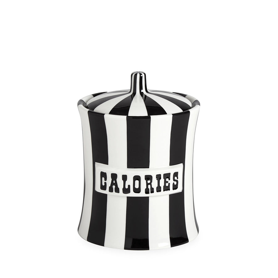 Stripes Porcelain Canister – Vice – front view