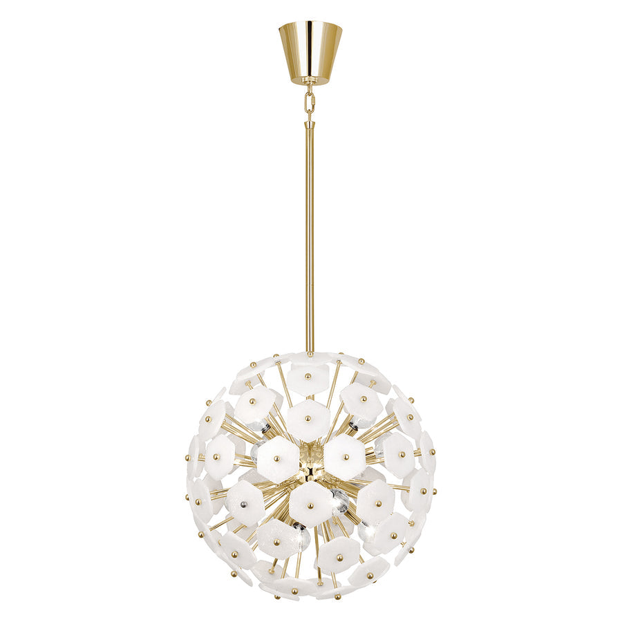 White Glass Hexagons Globe Chandelier | Jonathan Adler Vienna | Oroa.com