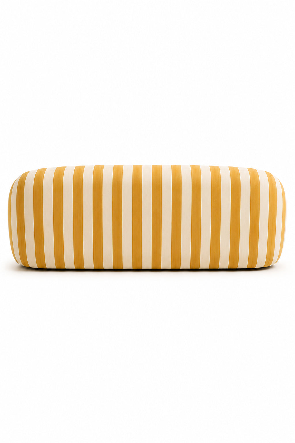 yellow curved striped sofa - oroa.com