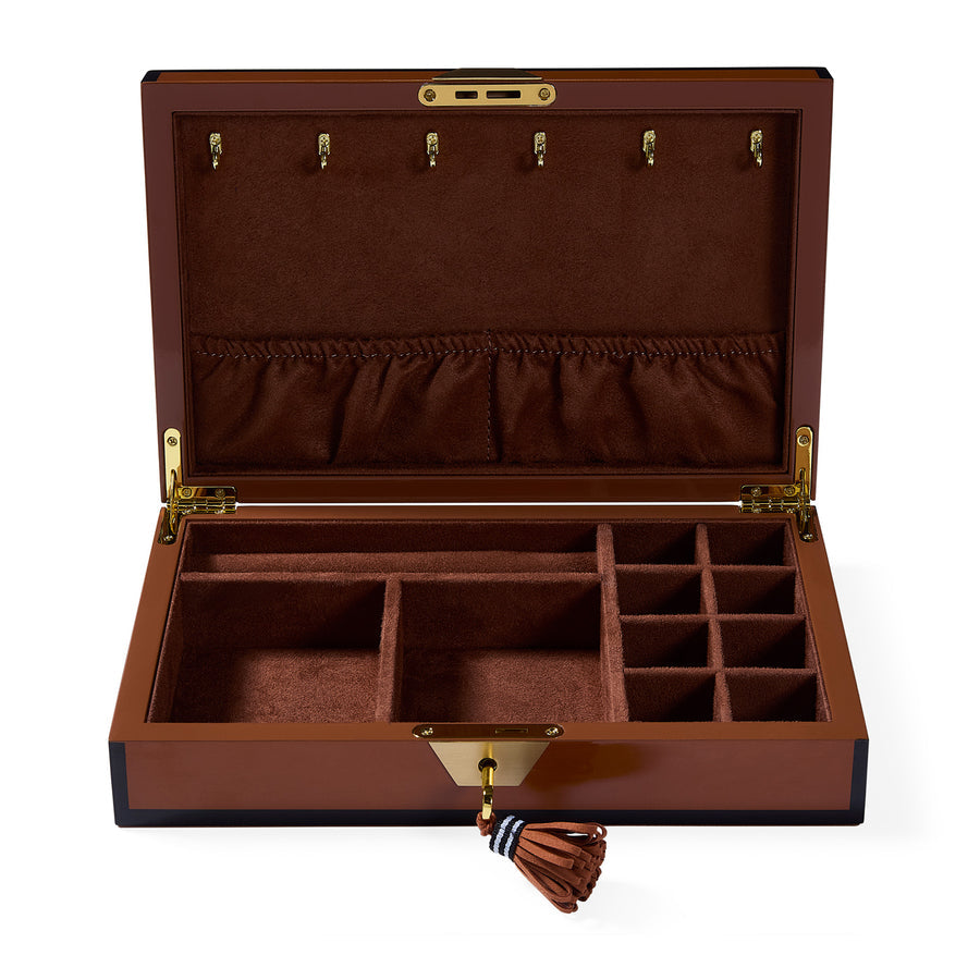 Brown Lacquer Jewelry Box | Jonathan Adler Zebra | Oroa.com