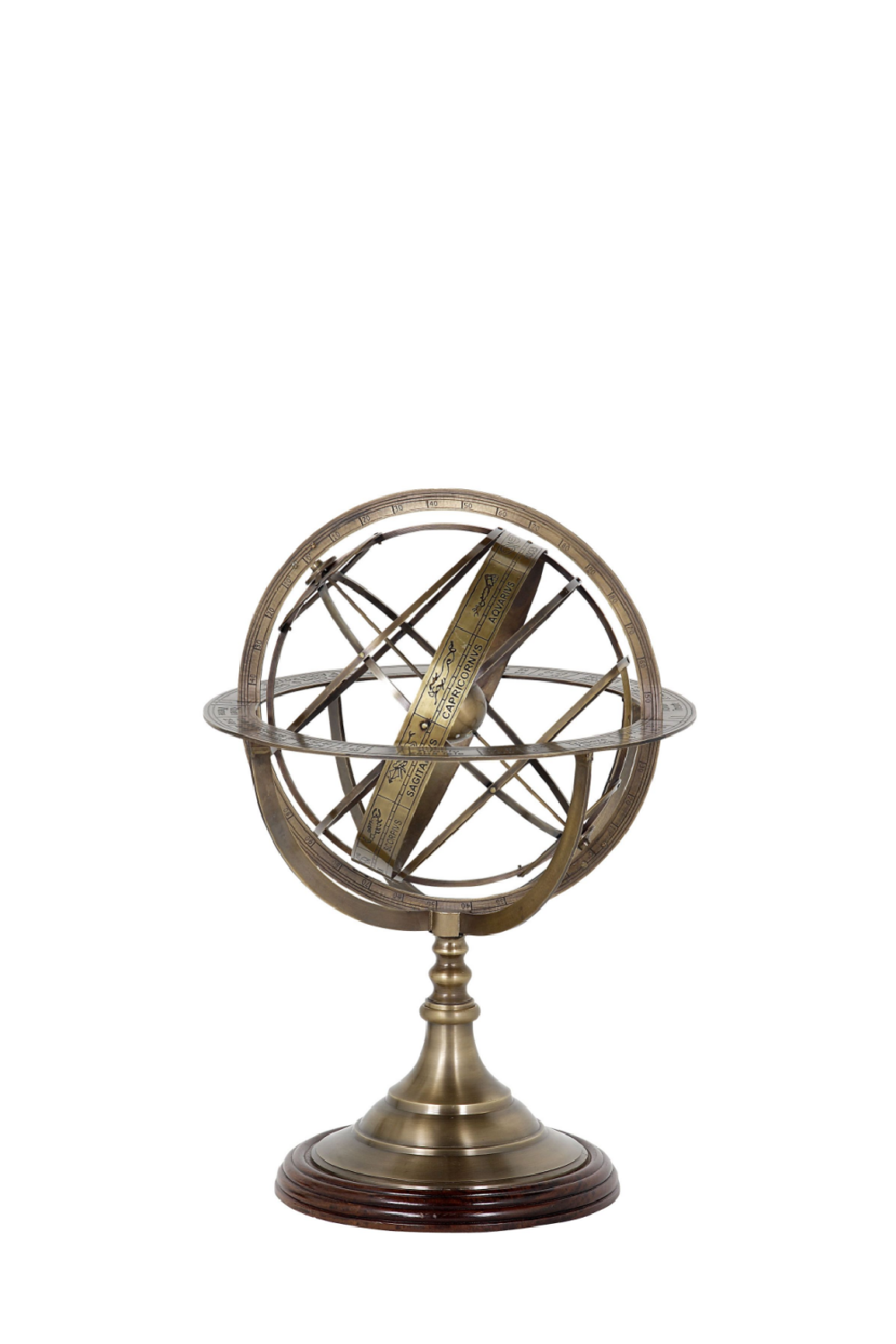 Vintage Zodiac Armillary Brass Sphere Globe Supplier, Vintage