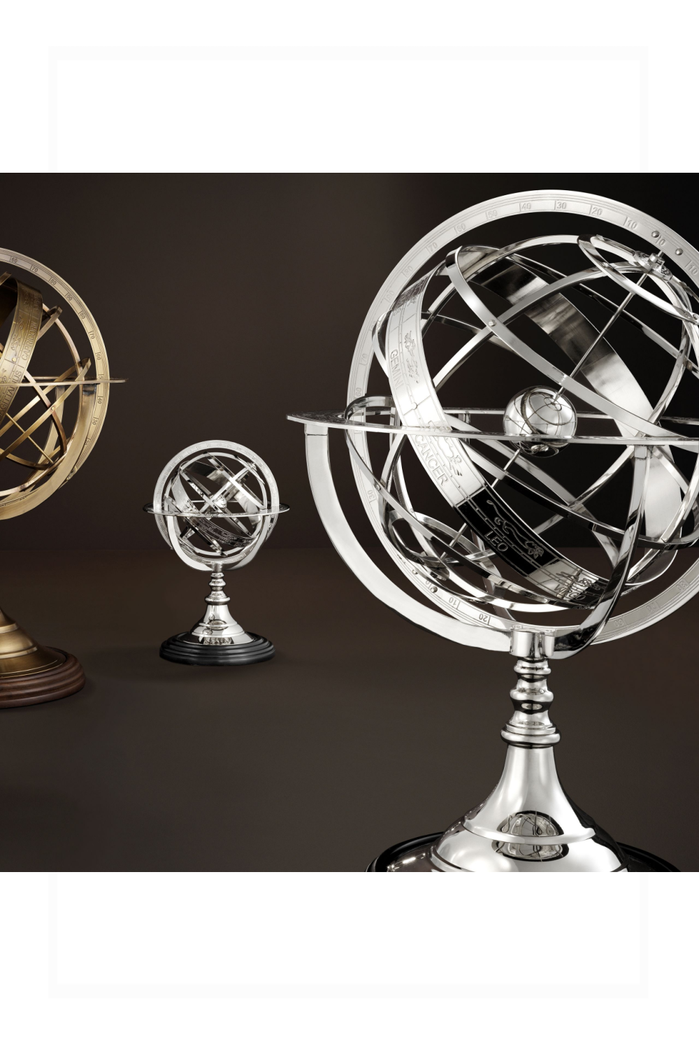 Silver Axis Globe - S | Eichholtz | OROA