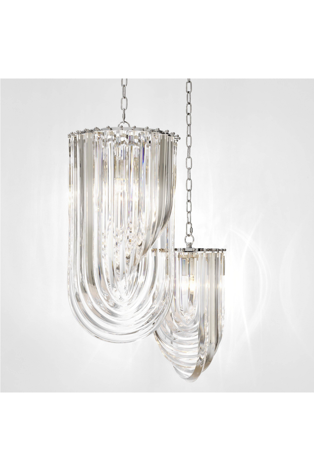 Lucite Loop Chandelier | Eichholtz Murano | OROA