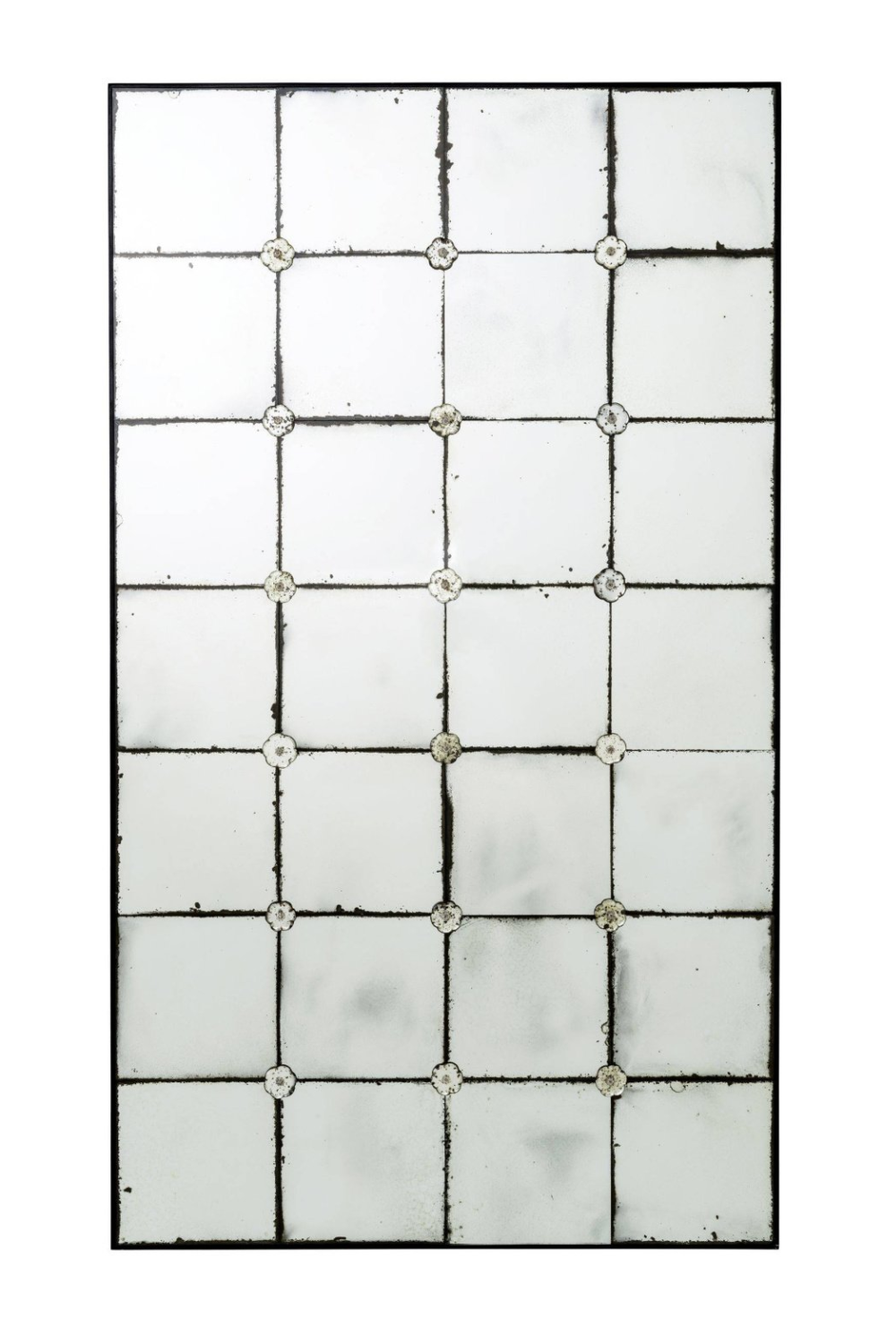 Weathered Glass Grid Mirror | Eichholtz Cedar | OROA