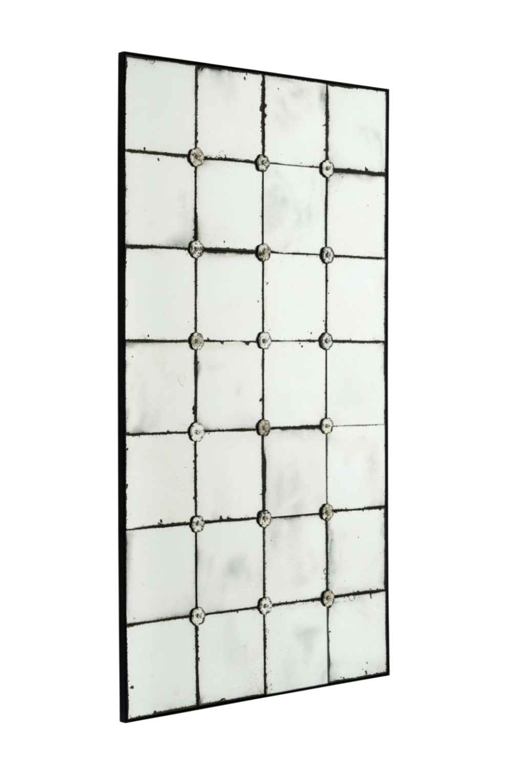 Weathered Glass Grid Mirror | Eichholtz Cedar | OROA