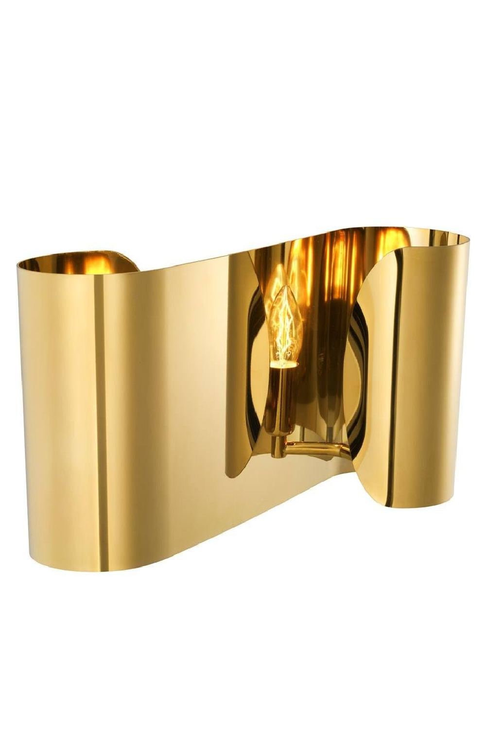 Curved Gold Wall Sconce | Eichholtz Crawley | OROA