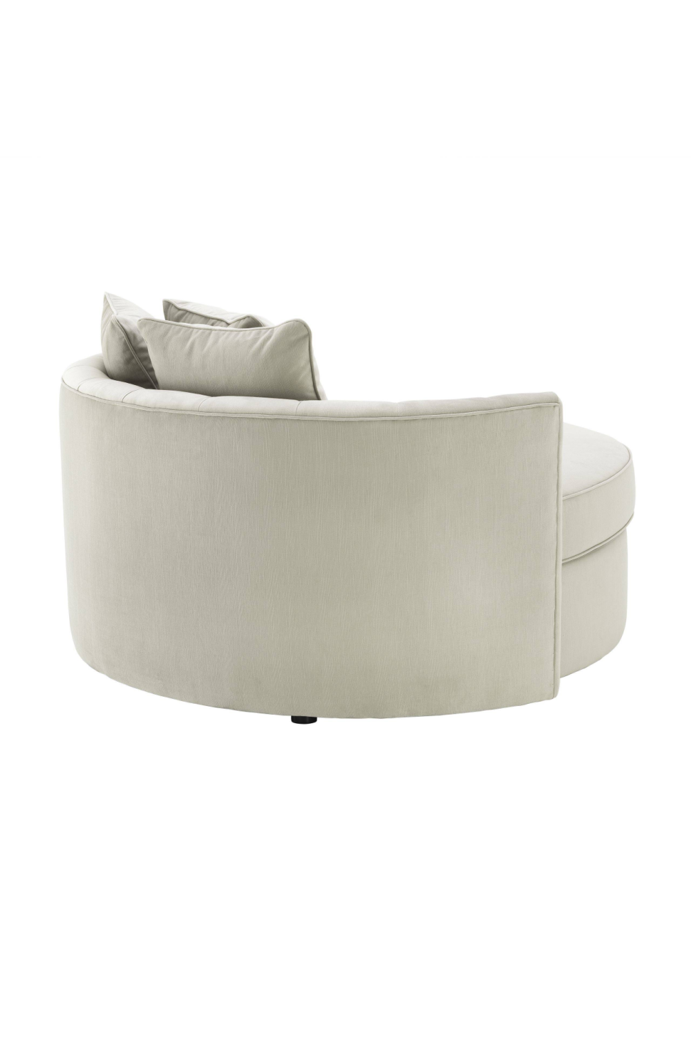 Round Gray Buttoned Sofa | Eichholtz Carlita | Oroa.com