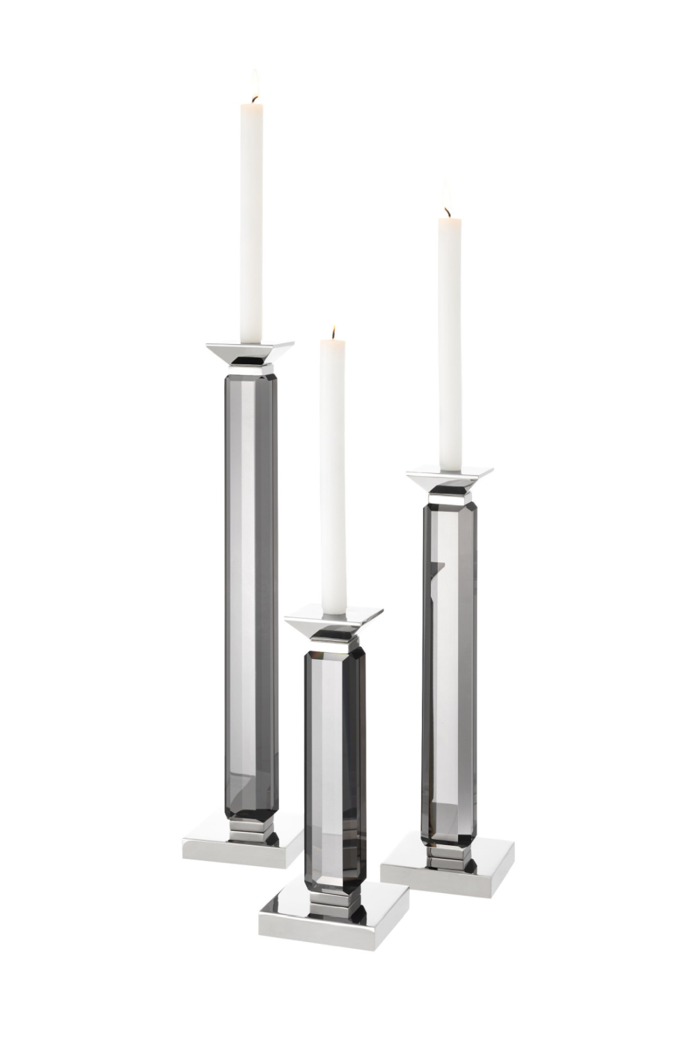 Glass Pillar Candleholders | Eichholtz Livia | OROA