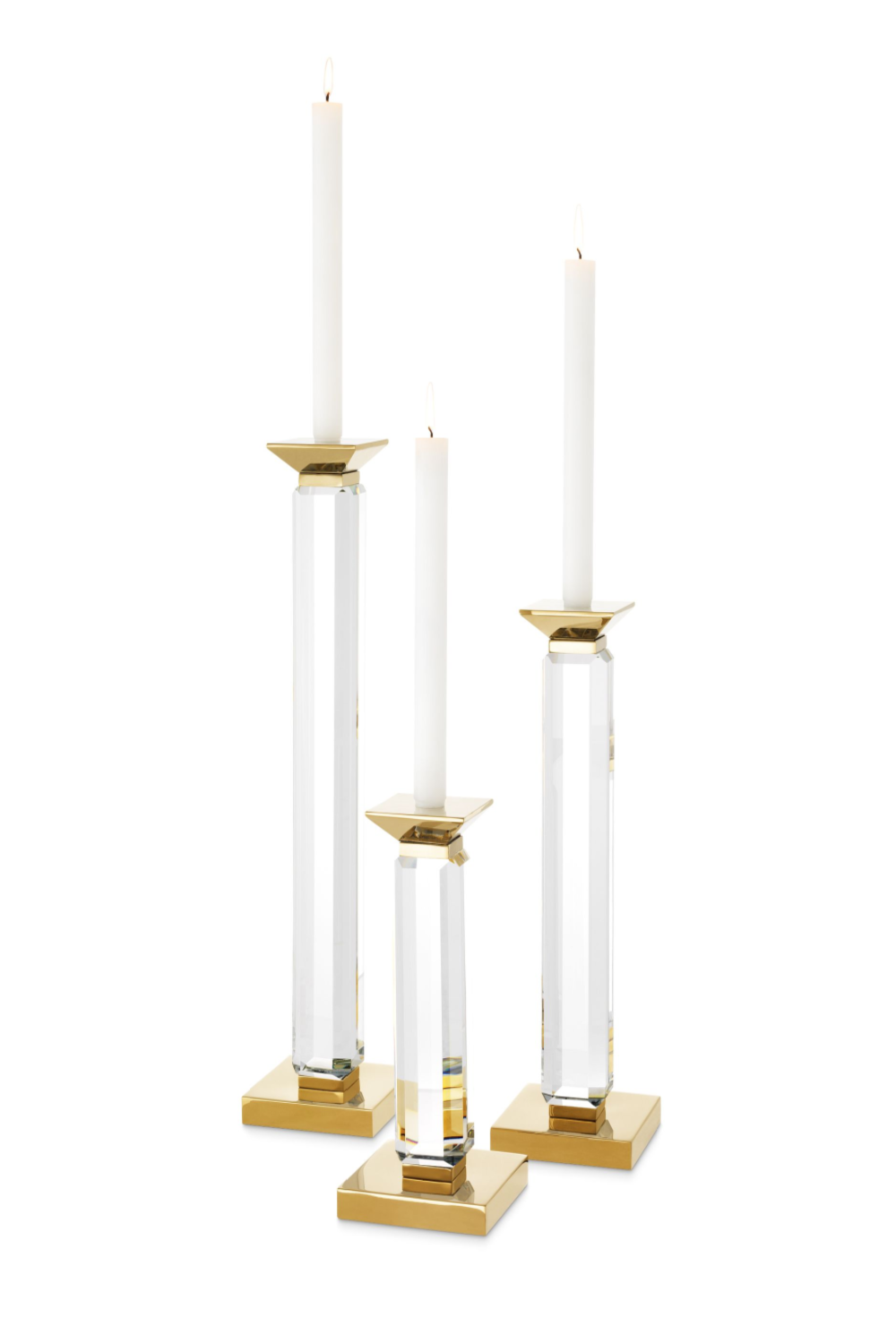 Gold Stick Candle Holder Set of 3 | Eichholtz Livia | OROA