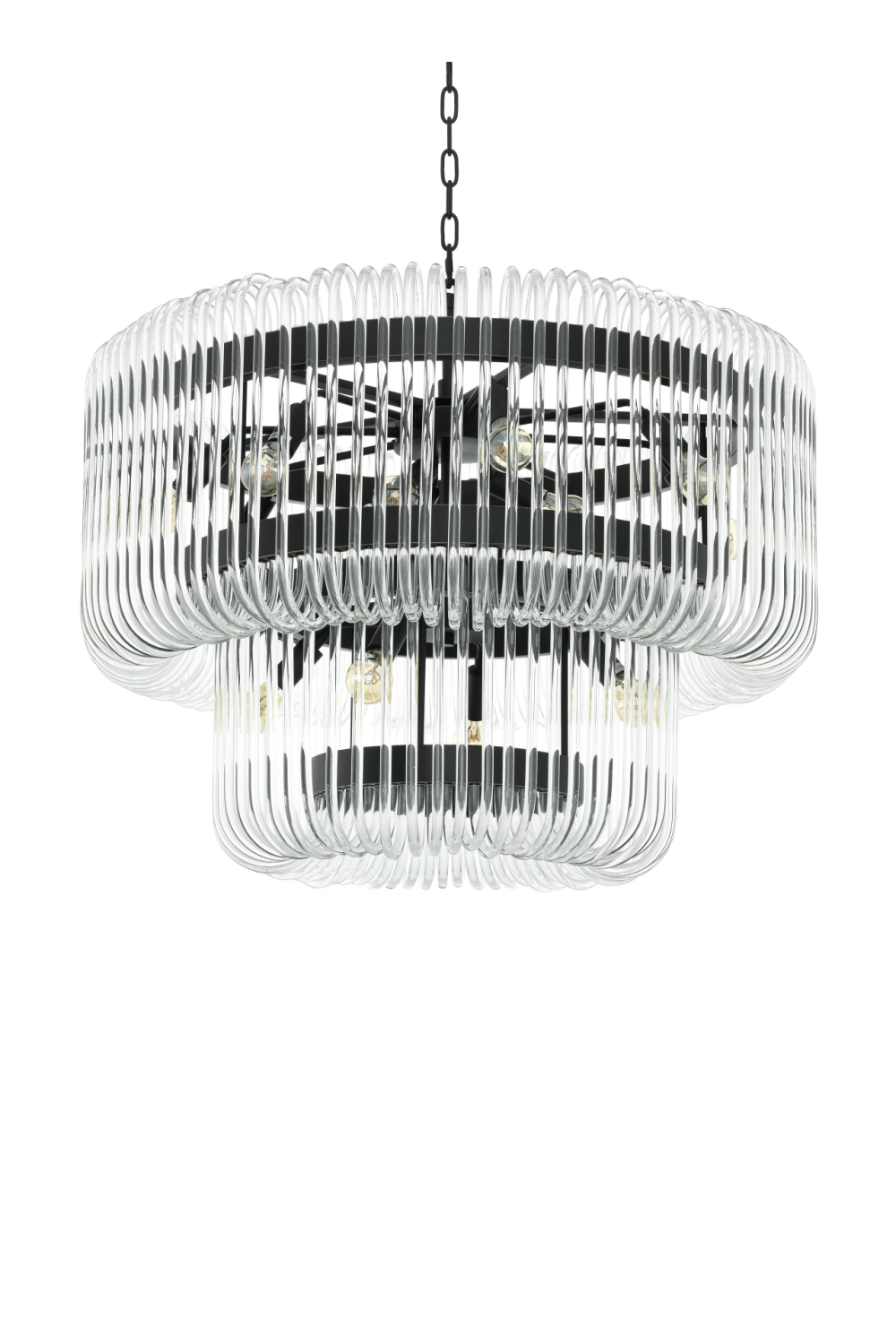 2 Tier Glass Rod Chandelier | Eichholtz Sutton House | OROA