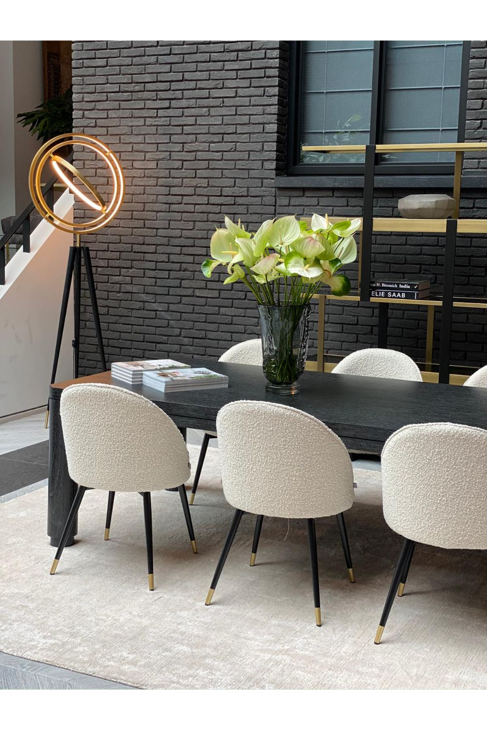 Brass Antique Floor Lamp | Eichholtz Cassini | OROA