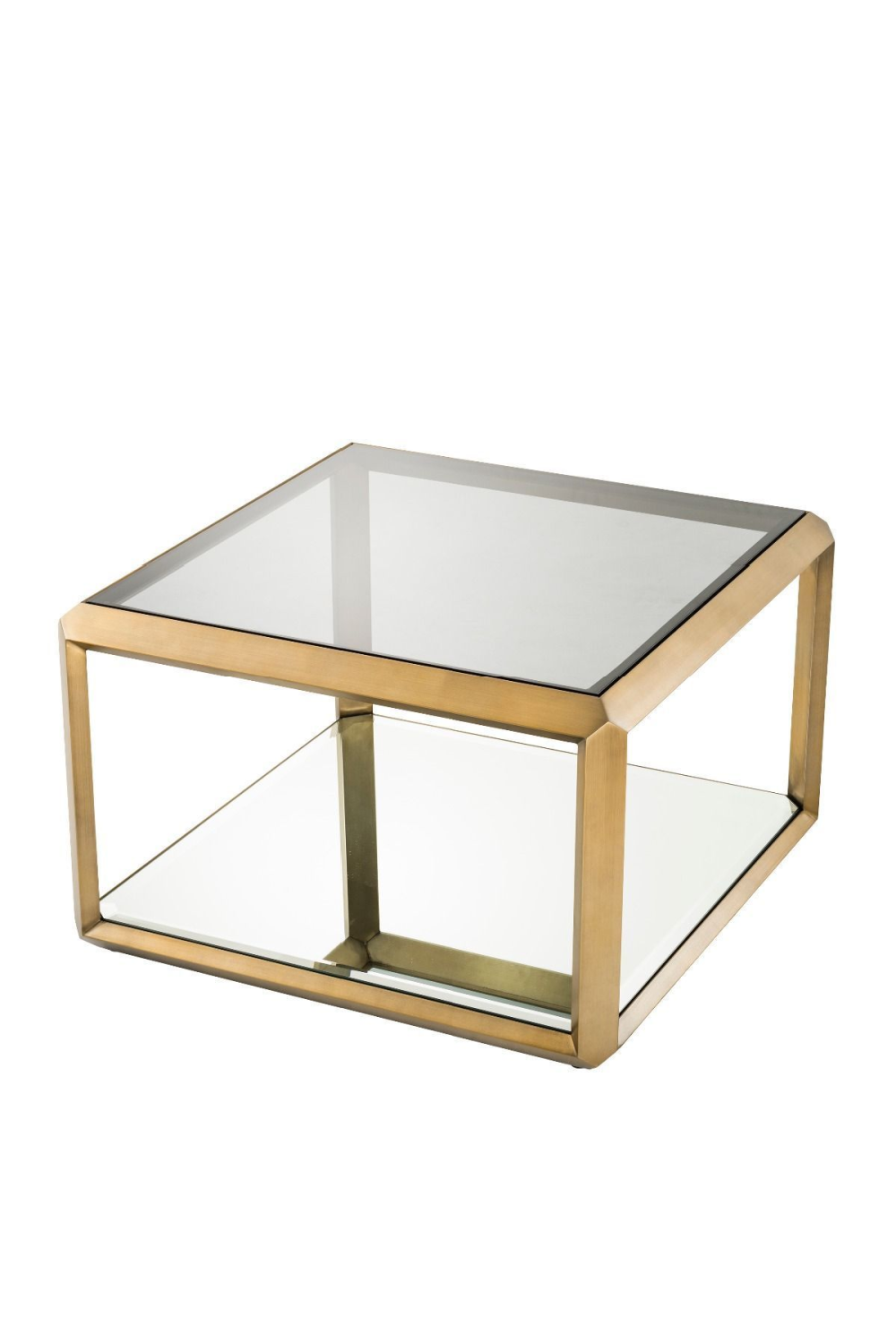 Brass Glass Box Side Table | Eichholtz Callum | Oroa.com