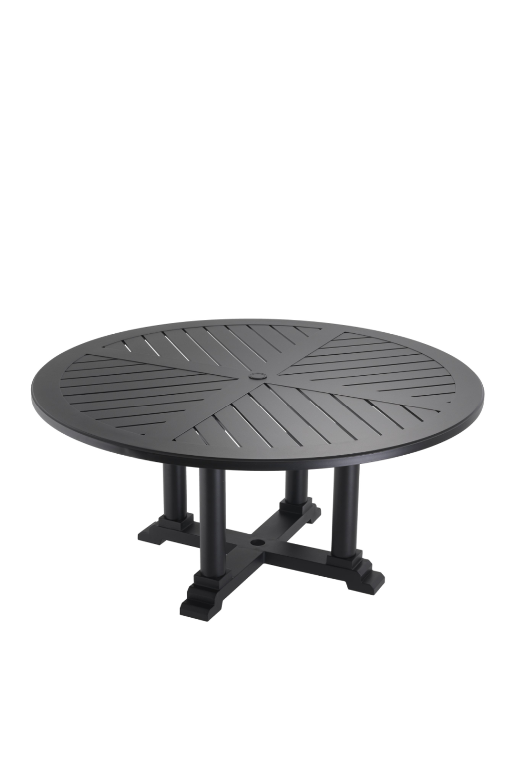 Black Round Outdoor Dining Table | Eichholtz Bell Rive | Oroa.com