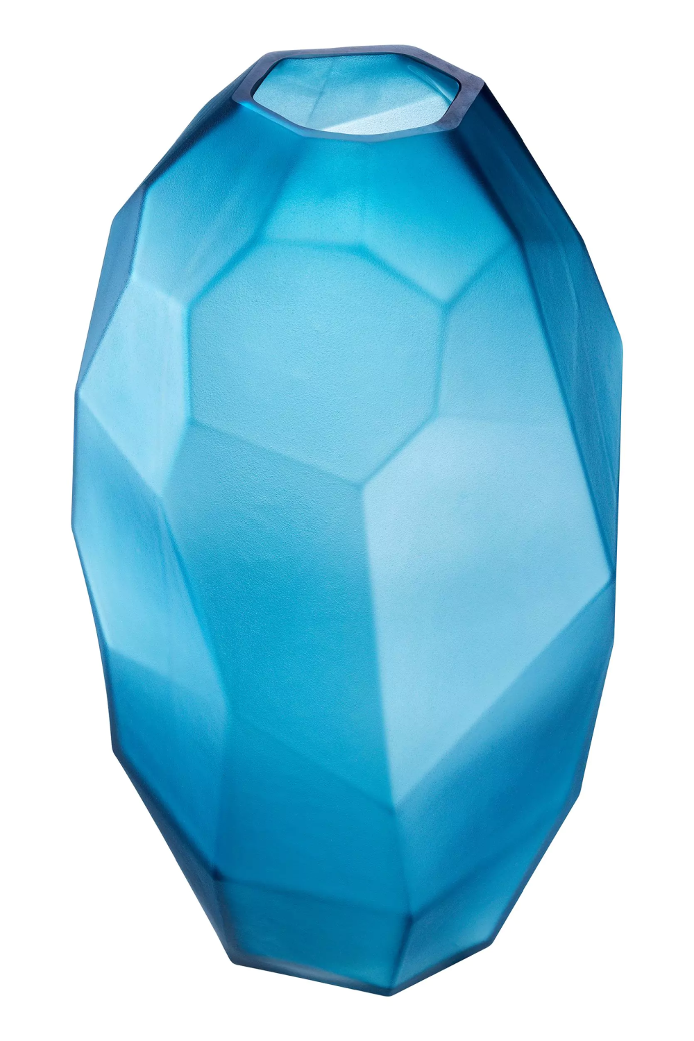 Gorgeous Blue Hand Blown Glass Vase - Eichholtz Fly L | OROA.com