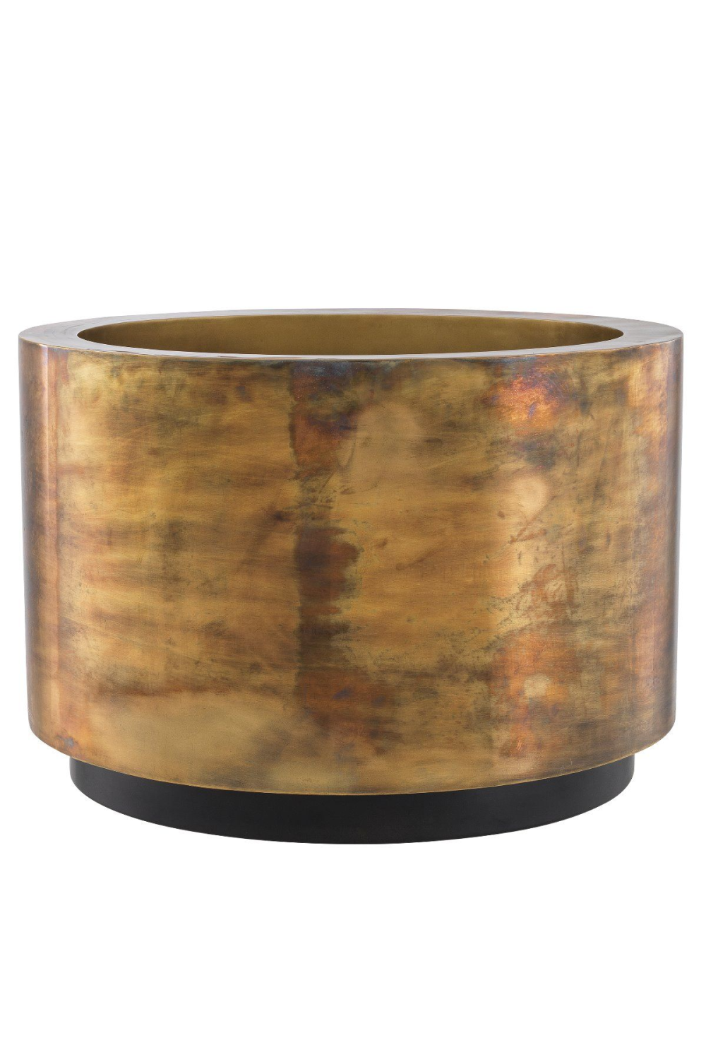 Vintage Brass Round Planter | Eichholtz Jasper | Oroa.com