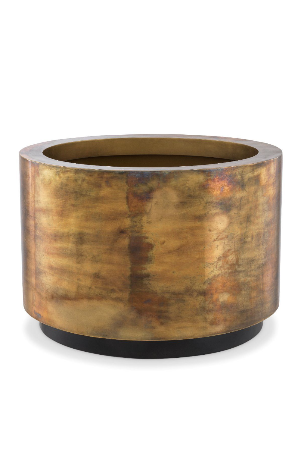 Vintage Brass Round Planter | Eichholtz Jasper | Oroa.com