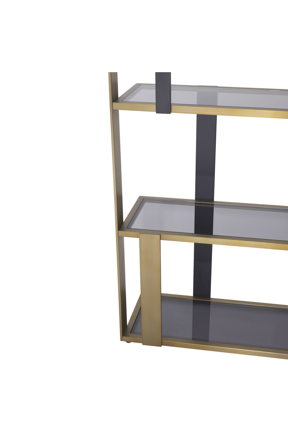 Brass 5 Shelf Display Cabinet | Eichholtz Clio | OROA.com