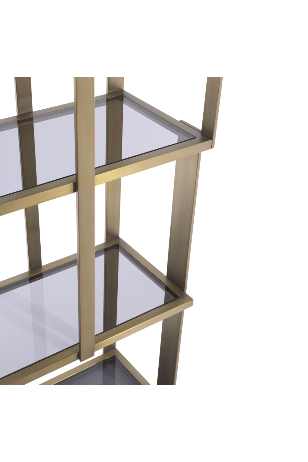 Brass 5 Shelf Display Cabinet | Eichholtz Clio | OROA.com