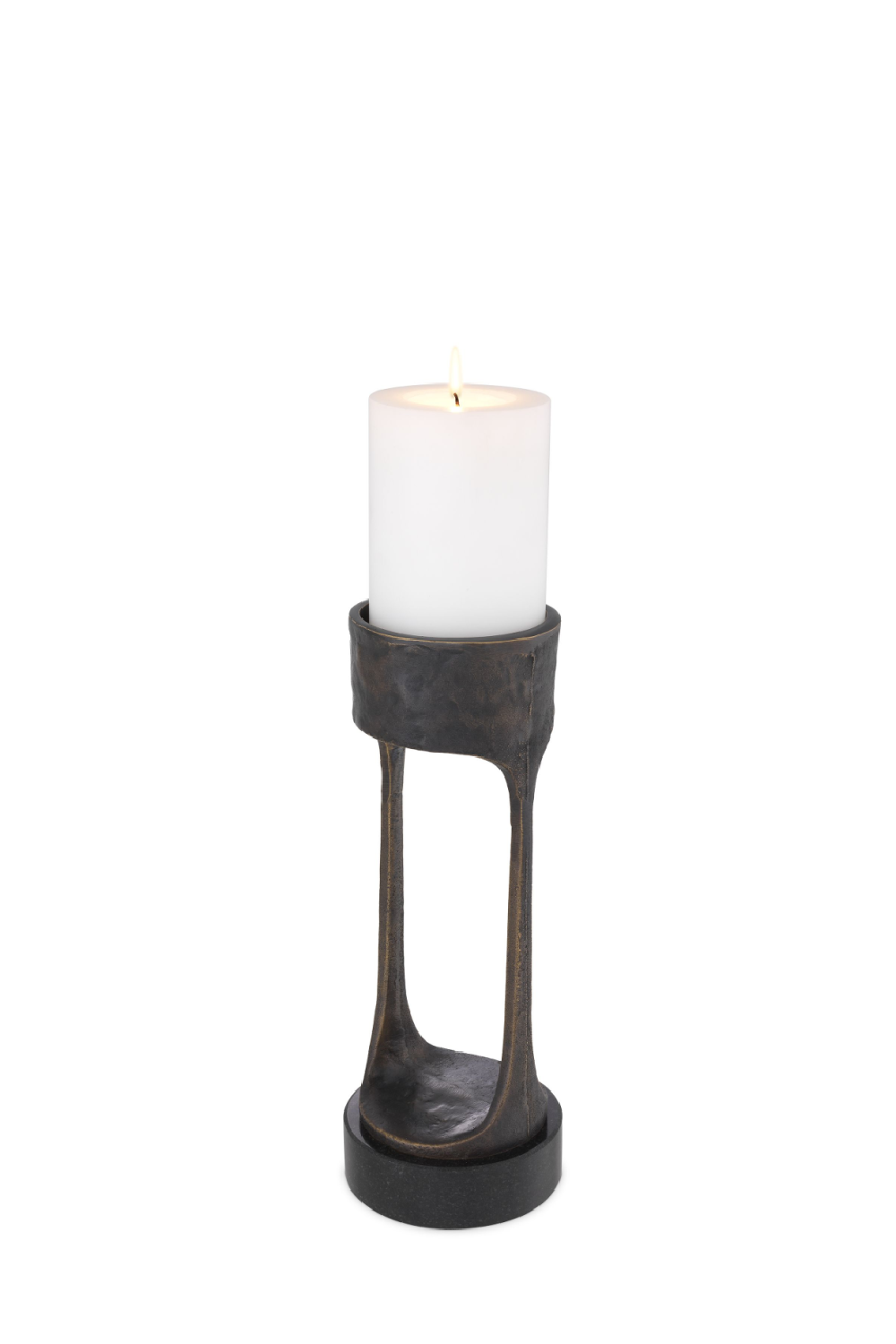 Bronze Granite Base Candle Holder | Eichholtz Bologna L | OROA