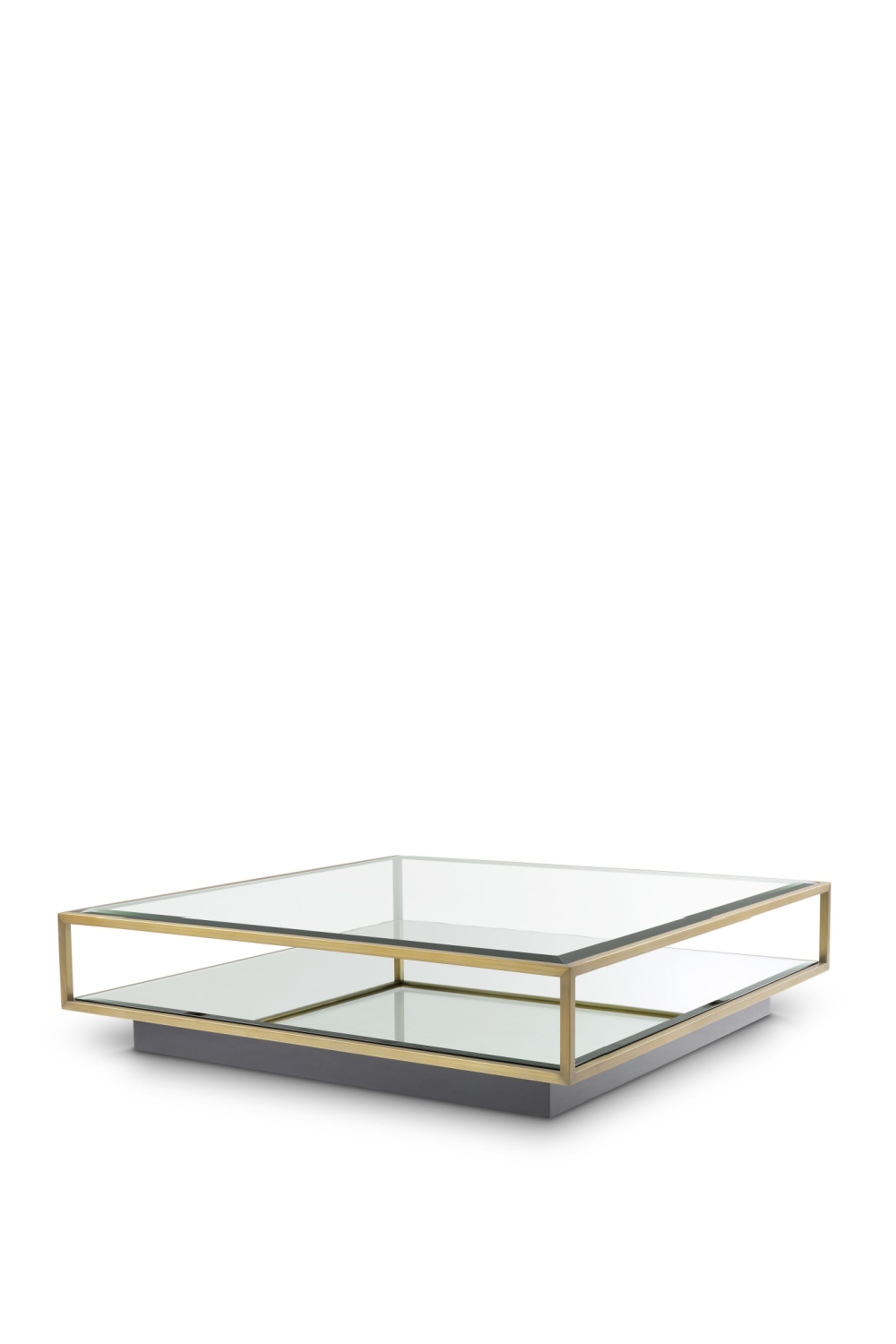 Brass Pedestal Coffee Table | Eichholtz Tortona L | OROA