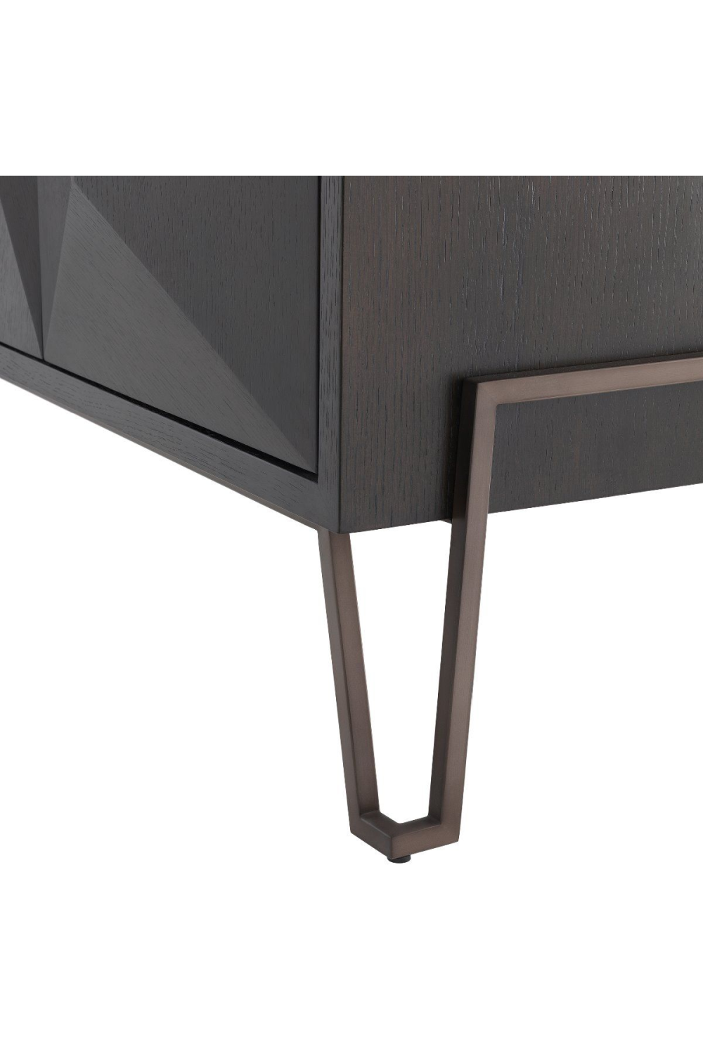 Modern Brown Oak Media/TV Cabinet - Eichholtz Highland | OROA.com