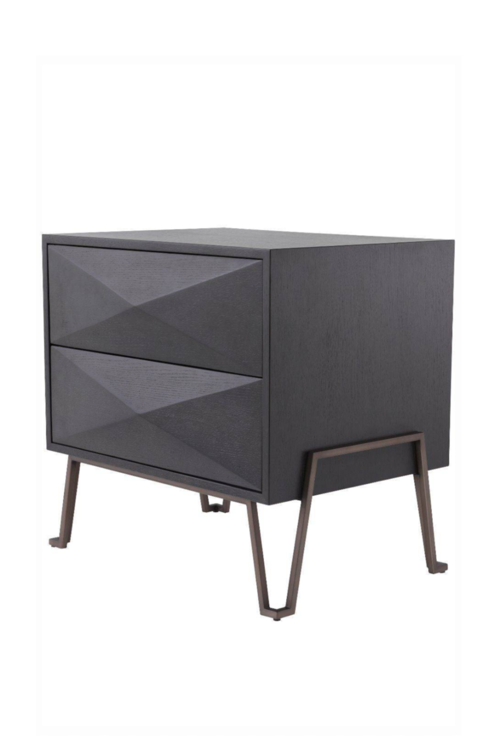 Bronze Oak Hairpin Nightstand | Eichholtz Highland | OROA