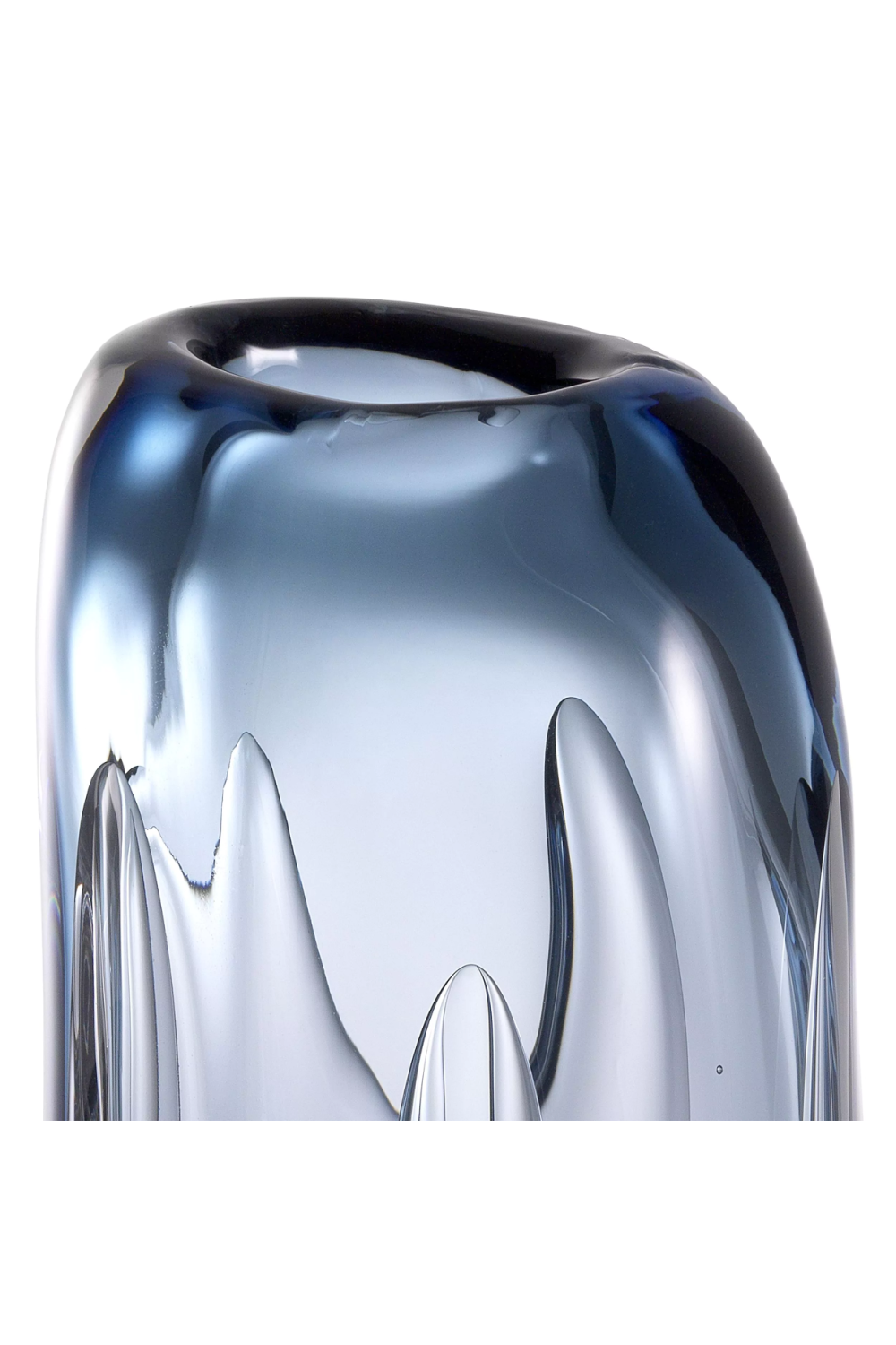Blue Handblown Glass Vase | Eichholtz Sianni M | Oroa.com