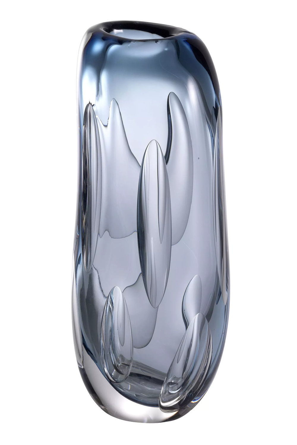 Blue Handblown Glass Vase | Eichholtz Sianni M | Oroa.com