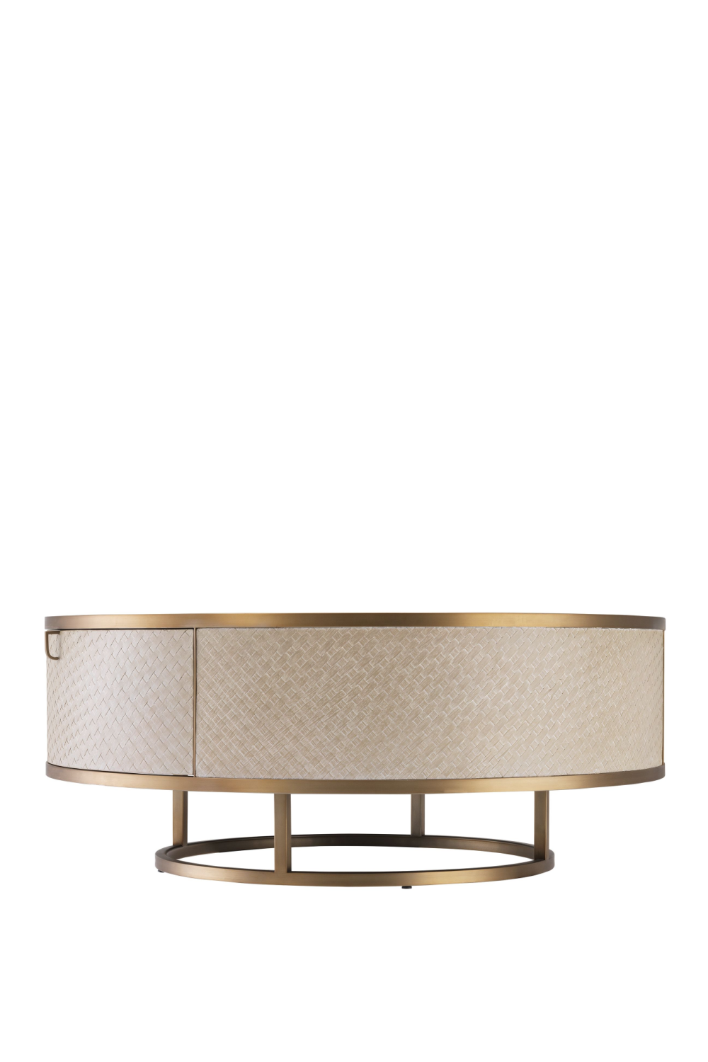 Brass Oak Round Coffee Table | Eichholtz Napa Valley | OROA