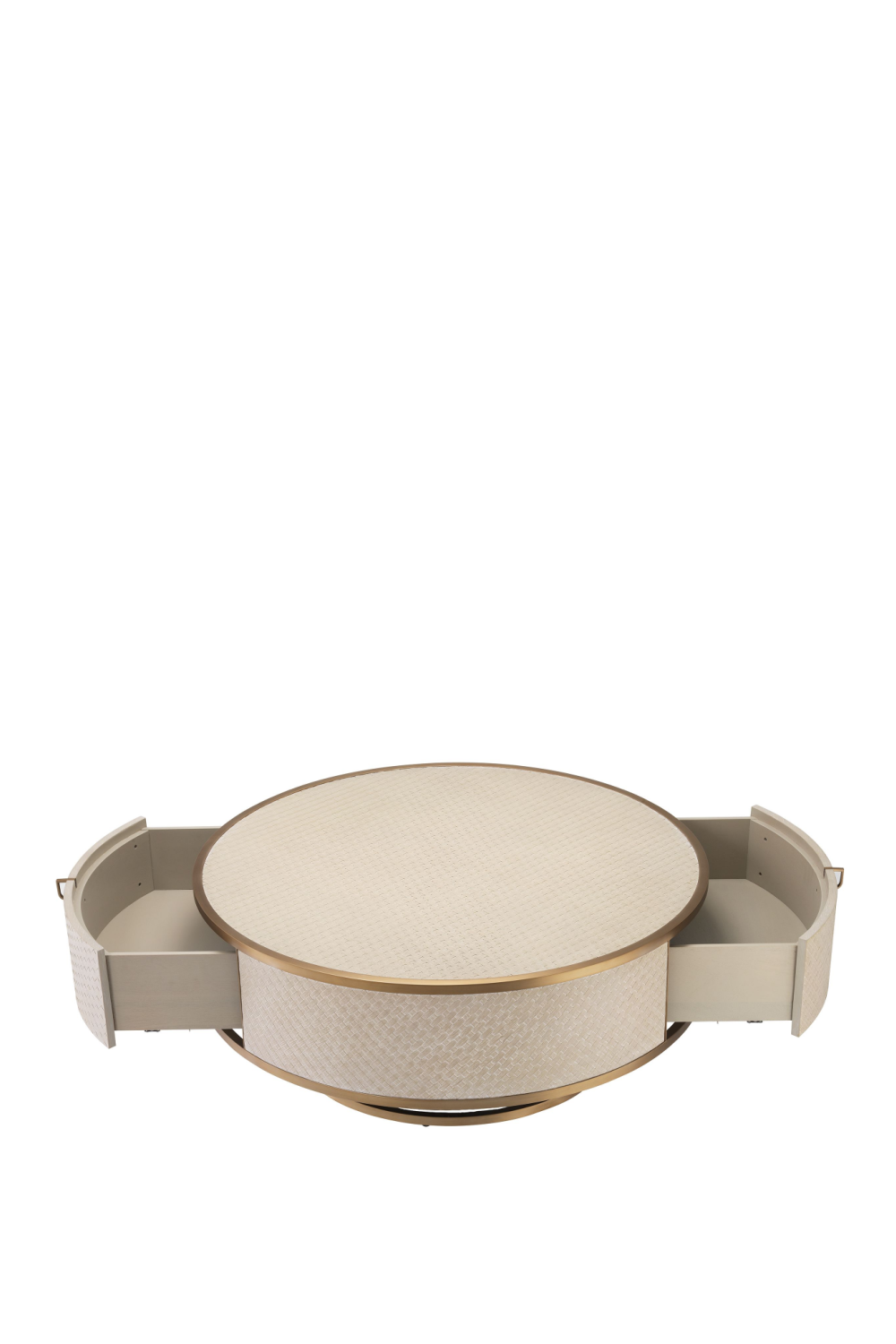 Brass Oak Round Coffee Table | Eichholtz Napa Valley | OROA