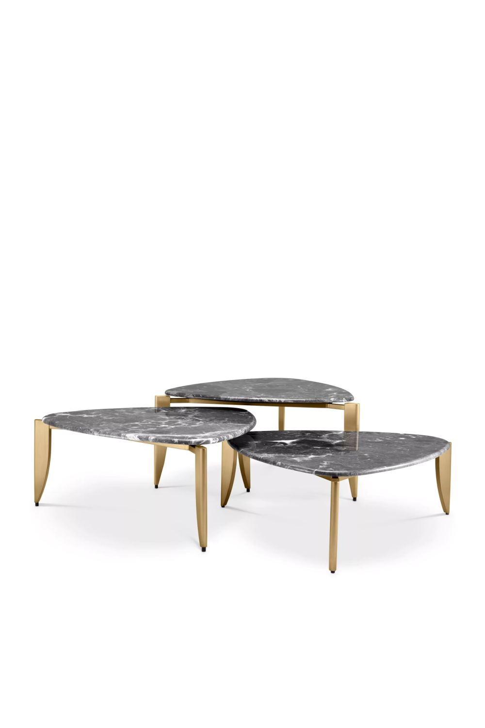 Gold marble coffee table set hotsell