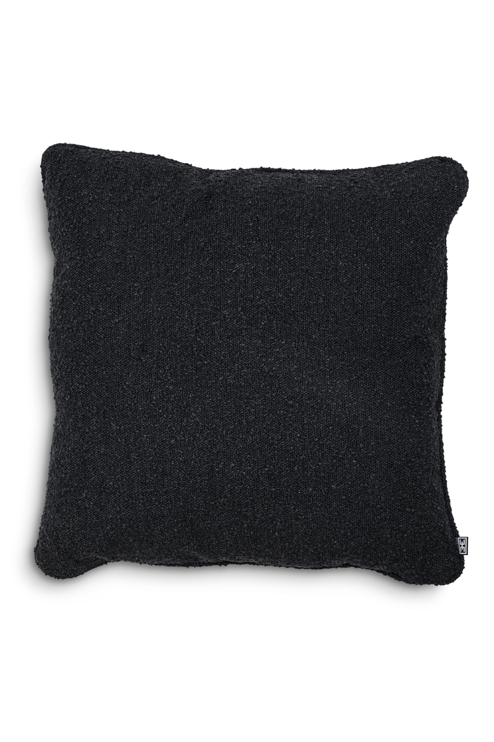 Black Round Corner Cushion | Eichholtz Bouclé | Oroa.com