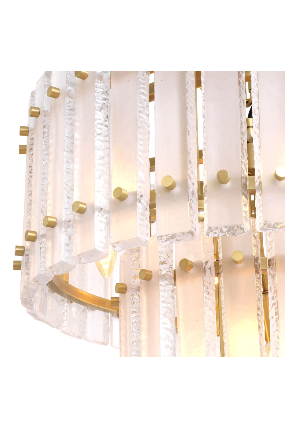 Frosted Glass Plates Chandelier | Eichholtz Blason | OROA