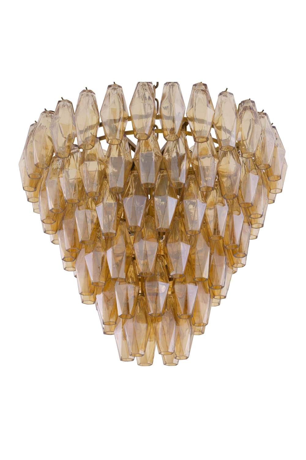 Diamond Amber Glass Chandelier | Eichholtz Benini | OROA.com