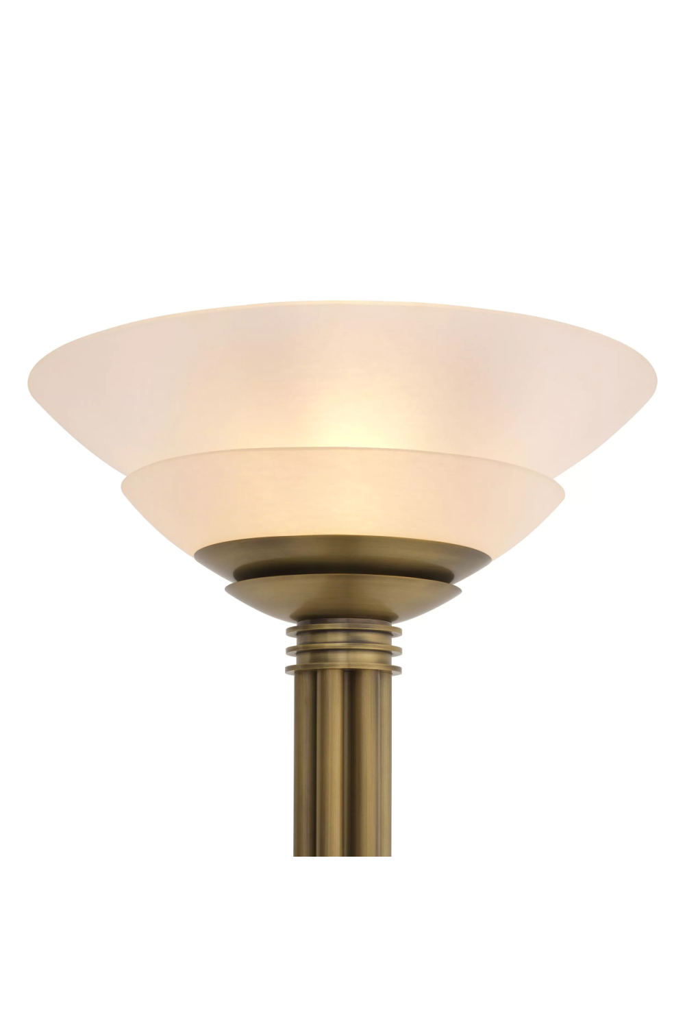 White Glass Bowl Floor Lamp | Eichholtz Figaro | OROA.com