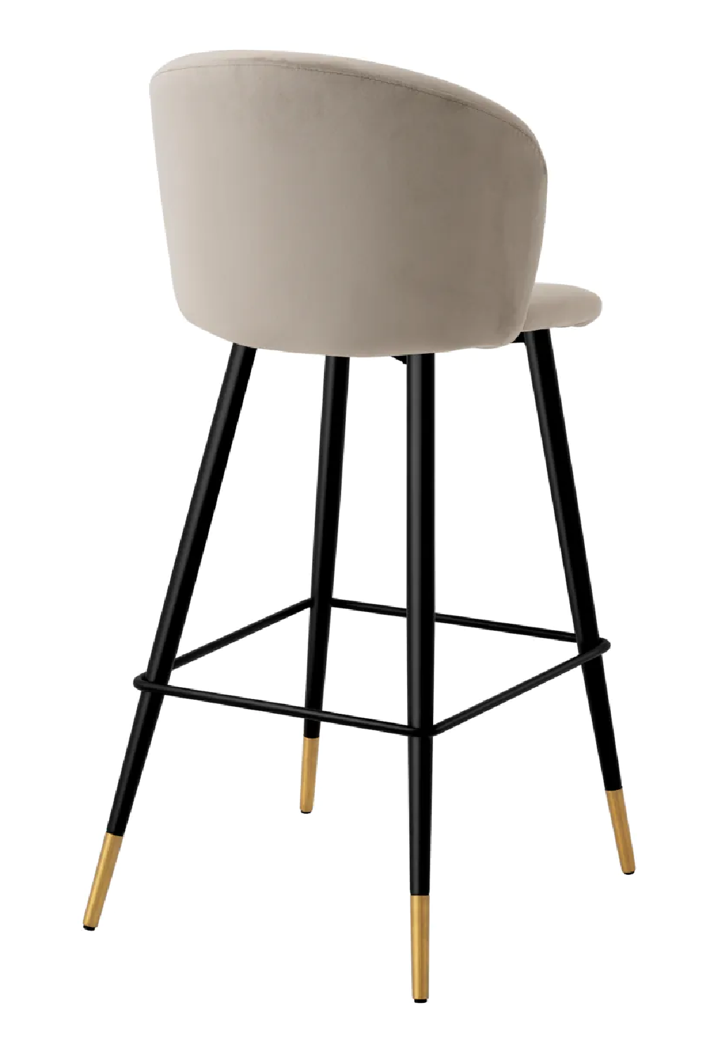 Vintage Inspired Velvet Bar Stool | Eichholtz Volante | Oroa.com