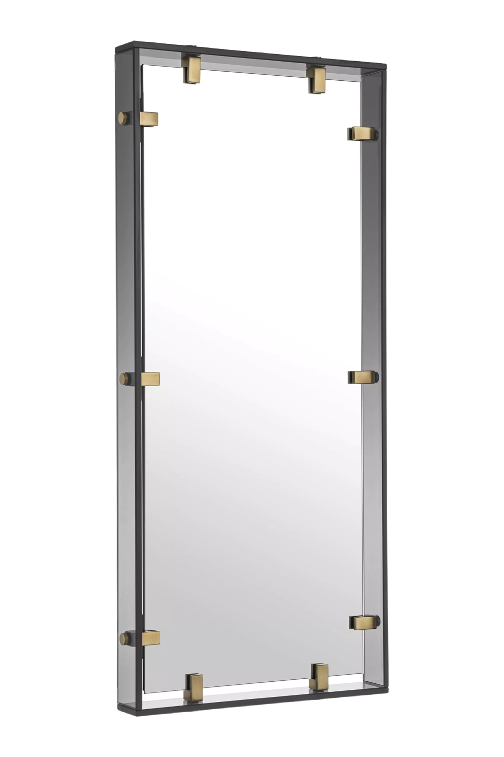 Smoke Glass Framed Mirror | Eichholtz Verona | OROA.com