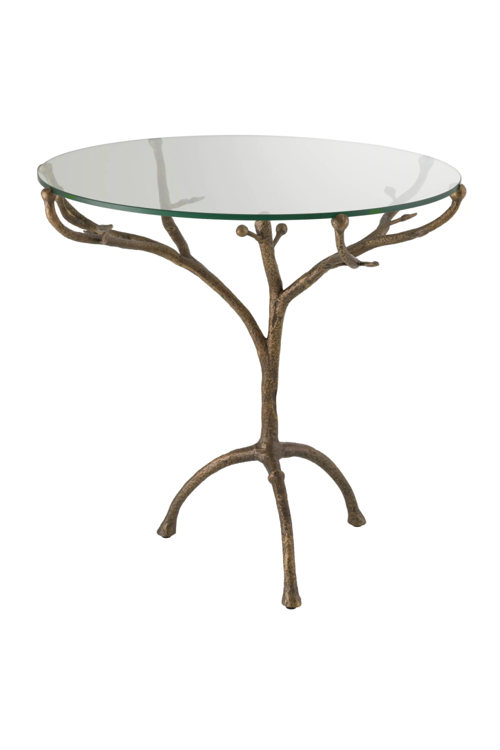 Rustic Tripod Glass Centre Table | Eichholtz Christophe | OROA.com