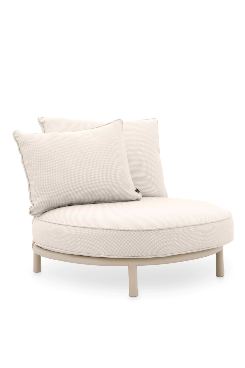 White Round Outdoor Chair Eichholtz Laguno Oroa