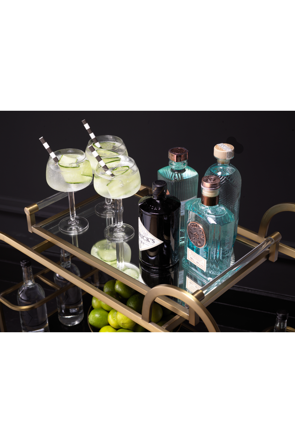 Modern Brushed Brass Trolley | Eichholtz Montreuil | OROA.com