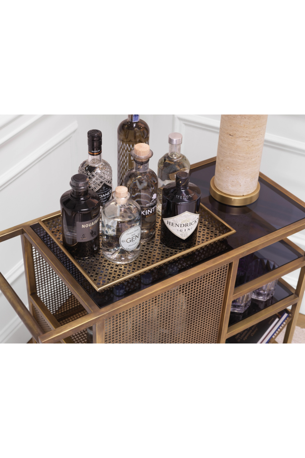 Vintage Brass Trolley | Eichholtz Sterling | Oroa.com