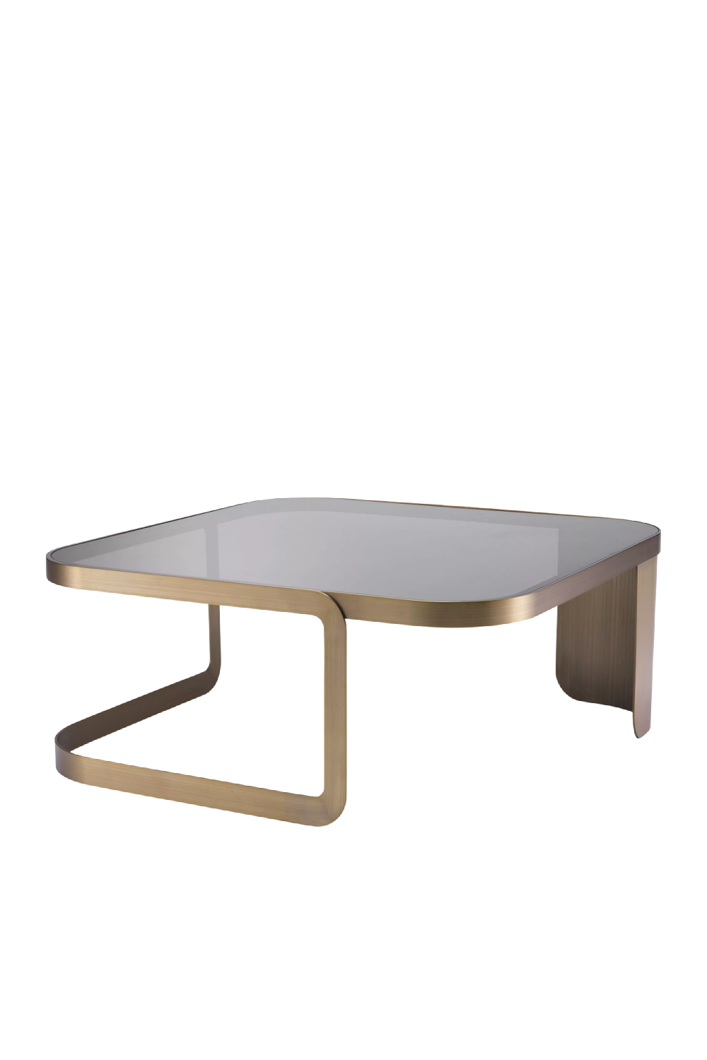 Architectural Brass Framed Coffee Table | Eichholtz Numa | OROA.com