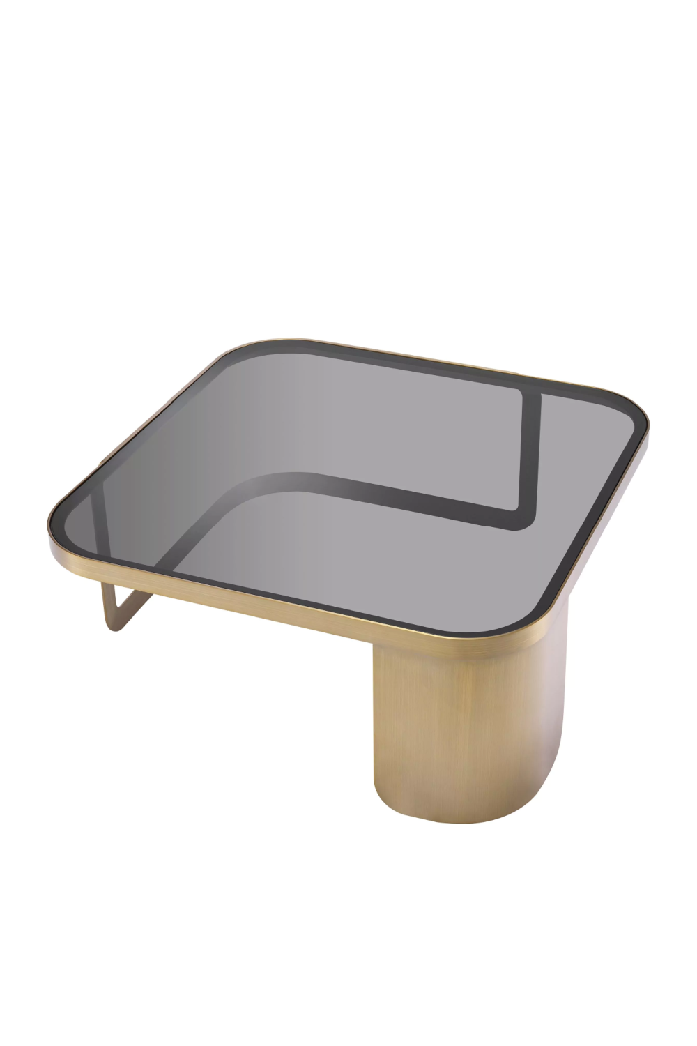 Architectural Brass Framed Coffee Table | Eichholtz Numa | OROA.com
