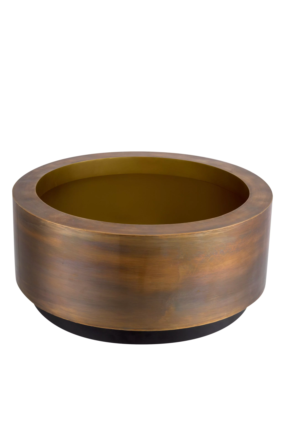 Vintage Brass Round Planter | Eichholtz Jasper | Oroa.com