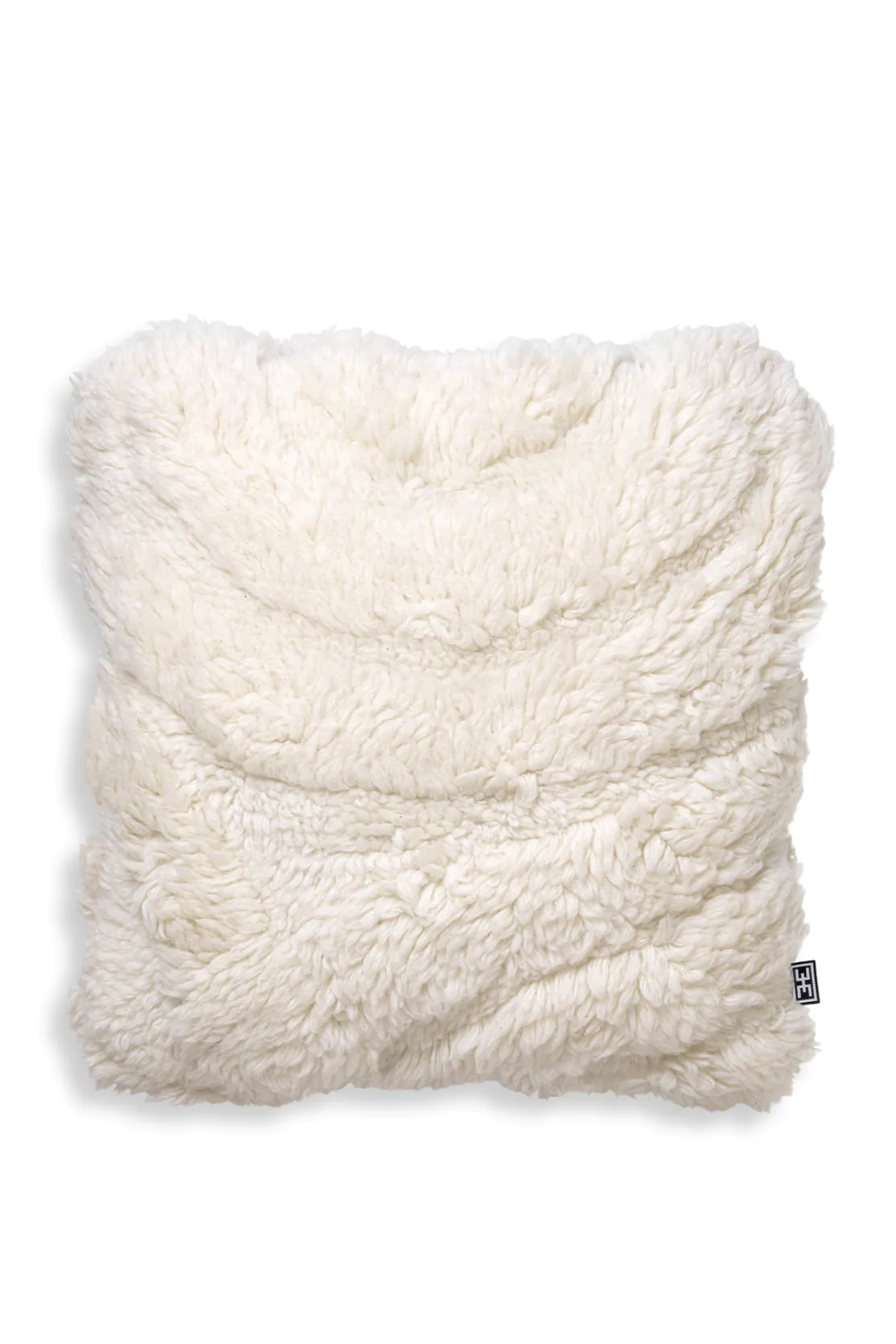 White Hand-Tufted Wool Cushion S | Eichholtz Andres | Oroa.com