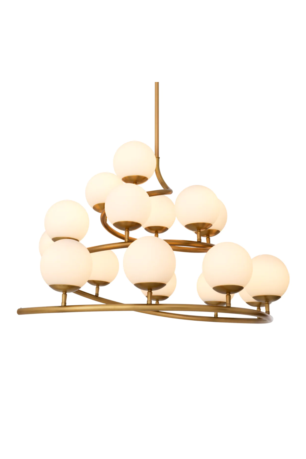 White Glass Orbs Chandelier | Eichholtz Brissac | Oroa.com